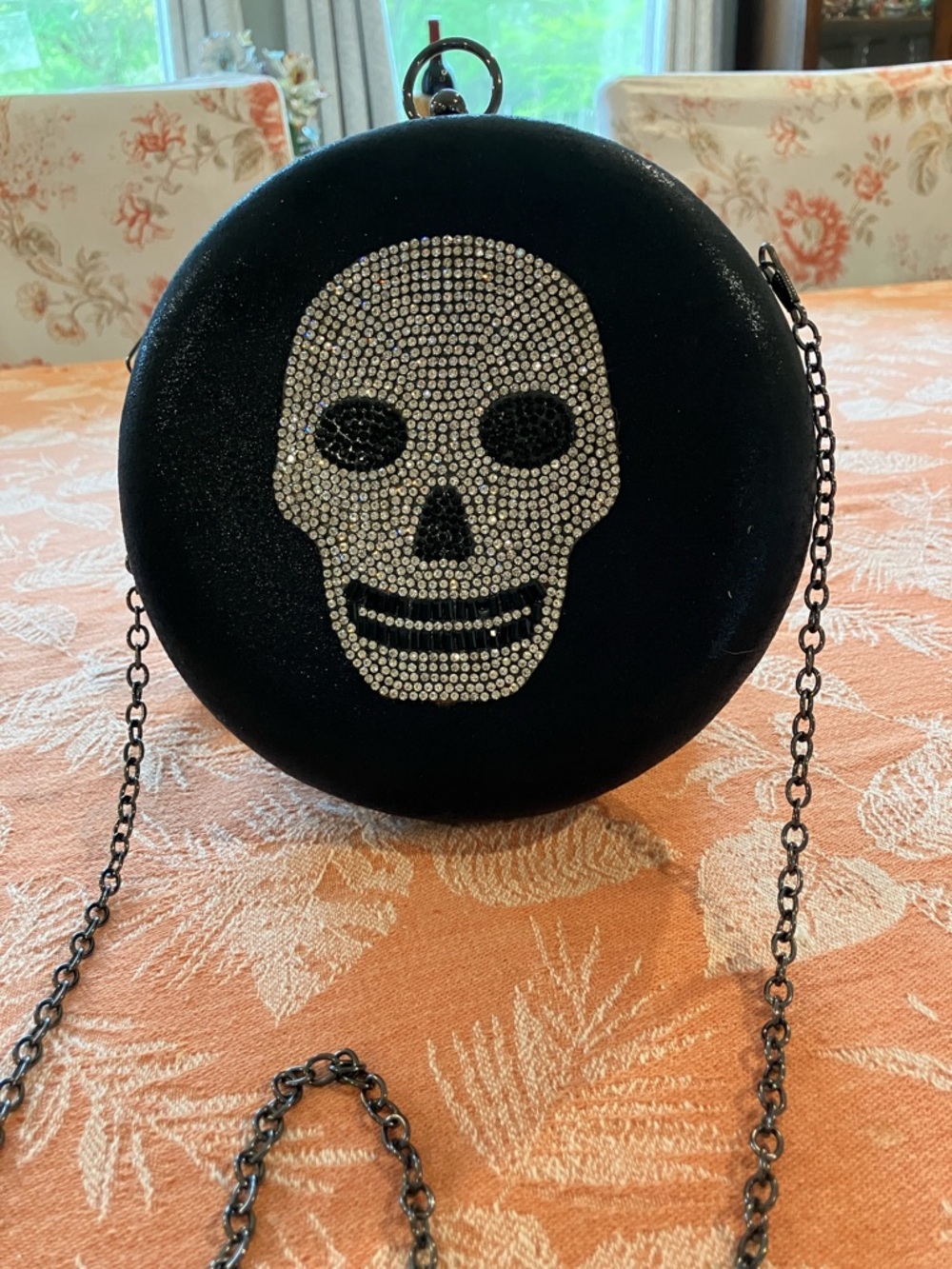 Alessia iced skull crossbody bag